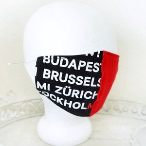 Print/Red Streetwear Face Mask